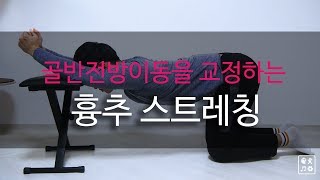 골반전방이동에 좋은 스트레칭흉추신전 [upl. by Esac665]