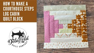 How to make a courthouse steps quilt block [upl. by Danna]