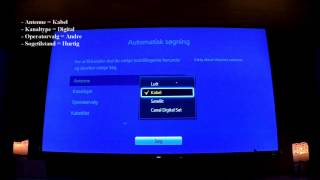 Kanalindstilling Samsung på WAOO  Bredbånd Nord DVBC [upl. by Alicul206]
