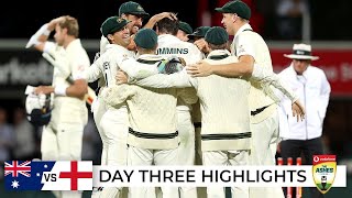 Aussie quicks rout England under lights to win Ashes 40  Mens Ashes 202122 [upl. by Igor]