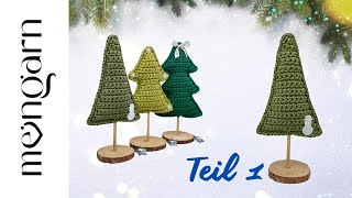 🎄Tannenbaum Dekoration Weihnachten einfach häkeln Teil 1 [upl. by Ahso671]