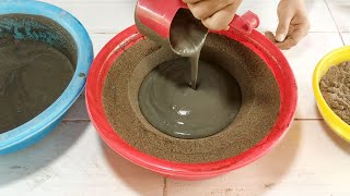 Very nice and easy  How to make extremely simple cement pots at home  Cement craft ideas [upl. by Ettenirt454]