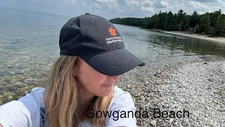 Rockhounding a favorite spot on Lake Huron Northern Michigan Great finds NORTHERN LIGHTS DONNA [upl. by Nodnorb]