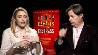 GRETA GERWIG WHIT STILLMAN INTERVIEW DAMSELS IN DISTRESS [upl. by Elleval690]