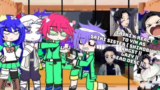 saiki k react to yn as saiki sister  Shinobu kocho  angst  lazy  read desc [upl. by Leiand536]