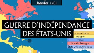 Guerre dindépendance des ÉtatsUnis  Résumé sur cartes [upl. by Daphene959]