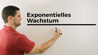 Exponentielles Wachstum Grundlagen WachstumsZerfallsfaktor Startwert  Mathe by Daniel Jung [upl. by Ellehsram]