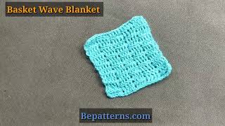 How to crochet a basket weave blanket Tutorial [upl. by Magbie208]