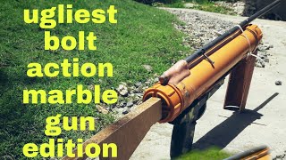 easy bolt action marble gun tutorial  retractable and bolt action marble gun [upl. by Pride]