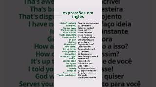 Expressões em inglês [upl. by Chemosh]