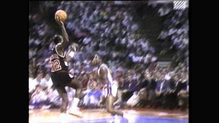 TBT Clyde Drexler Dunks Over Isiah Thomas In The Finals [upl. by Ithnan160]