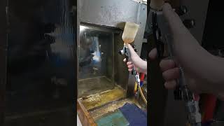 Air GreenMini Spray Gun MINI888 Spray Paint Test [upl. by Clippard609]