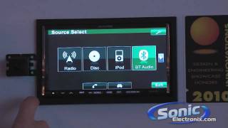 Alpine iNAW900 DVD Receiver with GPS Navigation at CES 2010 [upl. by Euqinomod395]