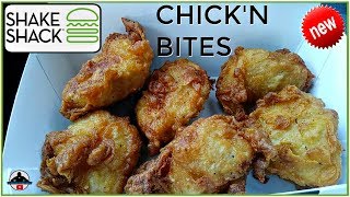 Shake Shack®  Chickn Bites Review 🐔  Bonus Salted Vanilla Toffee Shake [upl. by Dusa]