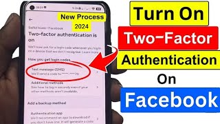 Facebook two factor authentication Turn on kaise kare 2024 bangla  Facebook two factor verification [upl. by Hahnert]