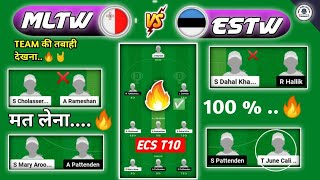 MLTW vs ESTW Dream11 Prediction  MLTW vs ESTW Dream11 MLTWVSESTW [upl. by Aneem]