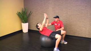 Abs on a Ball Exercise  Ab Workout  Dr Steven Smith [upl. by Ainitsirhc144]