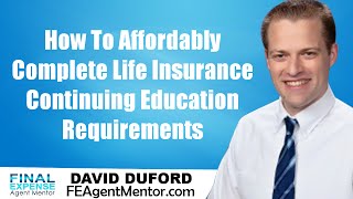 Life Insurance Continuing Education Courses  How To Cheaply Complete Them On The Web [upl. by Giark]