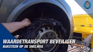 WAARDETRANSPORT BEVEILIGEN  BAKSTEEN OP DE SNELWEG  AUTO INBRAAK  POLITIE [upl. by Kecaj]