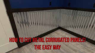 How to Cut Metal Corrugated Panels The Easy Way [upl. by Lavona]