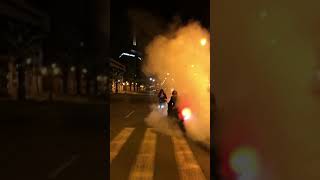 Gilera gp 800 burnout and drift [upl. by Otes]