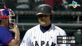 20131109 中日經典棒球賽 中華戰士VS 日本武士 6下 真是厲害！！張賢智這一局連續送出三張老K！！ [upl. by Gillmore]