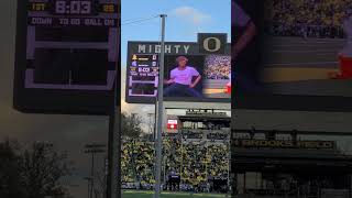 Oregon Duck mascot doing the Napoleon Dynamite dance [upl. by Nabetse]