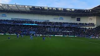 Coventry City vs Leicester City  Aftermath of 3rd goal and final whistle [upl. by Kern938]