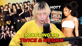 REACTING TO TWICE amp MEGAN 🔥  Megan Thee Stallion  Mamushi Remix feat TWICE Official Audio [upl. by Cass]