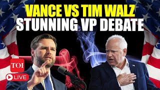 US Vice Presidential Debate LIVE I JD Vance Vs Tim Walz I High Stakes VP Debate I US Election LIVE [upl. by Symer73]