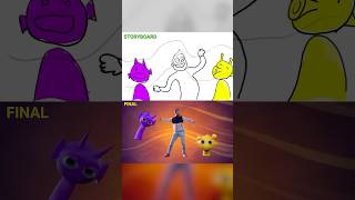 STORYBOARD vs FINAL Incredibox Sprunki Freaky Song official song rainbowfriends animation [upl. by Akli274]