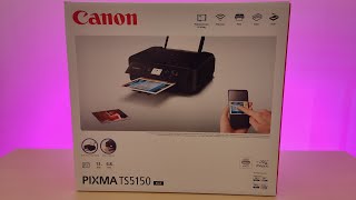 Canon Pixma TS5150 Unboxing amp Print Test [upl. by Itoc]