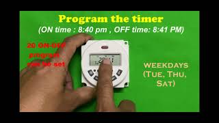 L701 Timer Setting L701 Timer How to program L701 Timer [upl. by Hedve]