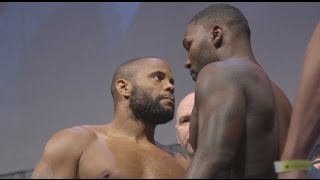 UFC 210 Cormier vs Johnson 2  WeighIn Recap [upl. by Ellennod858]