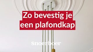 Hoe bevestig ik een plafondkap  Snoerboer [upl. by Eniarrol]