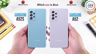 Samsung Galaxy A52s 5G vs Samsung Galaxy A52 Full Comparison [upl. by Ahcsatan369]