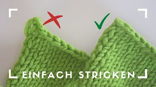 Die letzte Masche schön abketten keine lang gezogene Masche mehr stricktipp stricktip [upl. by Soble505]