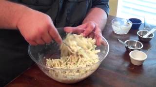 Coleslaw Recipe for BBQ  how to make coleslaw for pulled pork sandwiches [upl. by Ethelred]