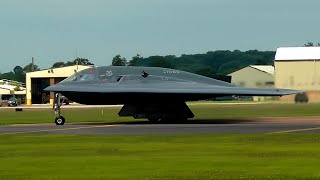 B2s Taxi amp Take Off From RAF Fairford [upl. by Avilo]