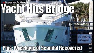 Yacht Crashes into Bridge in Miami  Wreckage of Beached Yacht Recovered  Sy News Ep316 [upl. by Yllut]