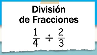 División de Fracciones [upl. by Odrarebe357]