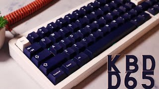 KBDFANS D65 Twitch Build Stream With NK CreamsGMK Deep Navy [upl. by Atilem767]