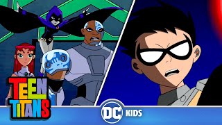 Robin Turns on The Titans  Teen Titans  dckids [upl. by Sldney]