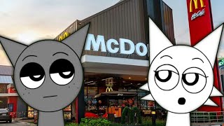 Sprunki Gray and Wenda Goes To McDonalds [upl. by Ayotaj80]