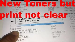 HP LaserJet MFP M281fdw print quality problems toner cartridges faults [upl. by Ayra346]