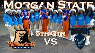 MSU vs HU 2024 5th Quarter  M3  Morgan vs Howard Bands  HBCU Bands [upl. by Tormoria]