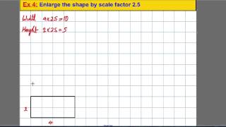 Transformations  enlarging shapes 1 [upl. by Berne]