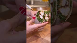 FALL CHICKEN KALE WRAP healthyrecipes healthyfood asmrfood asmr [upl. by Chouest]