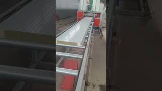 PU edge banding Rockwool Sandwich Panel Production Line machine manufacture building factory [upl. by Nawat]