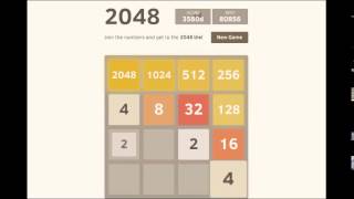 2048 highest score  80k full game 8192 tile  4096  2048  1024 so close [upl. by Asenav]